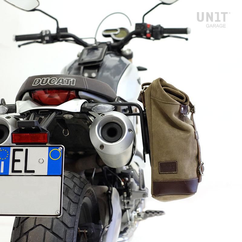 スプリットレザー+ドゥカティスクランブラー1100右フレームの22L-30L 