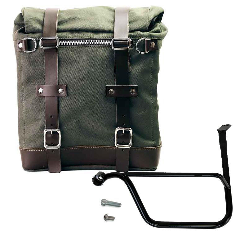 Scram Canvas サイドパニア 22L-30L + フレーム Triumph Speed Twin