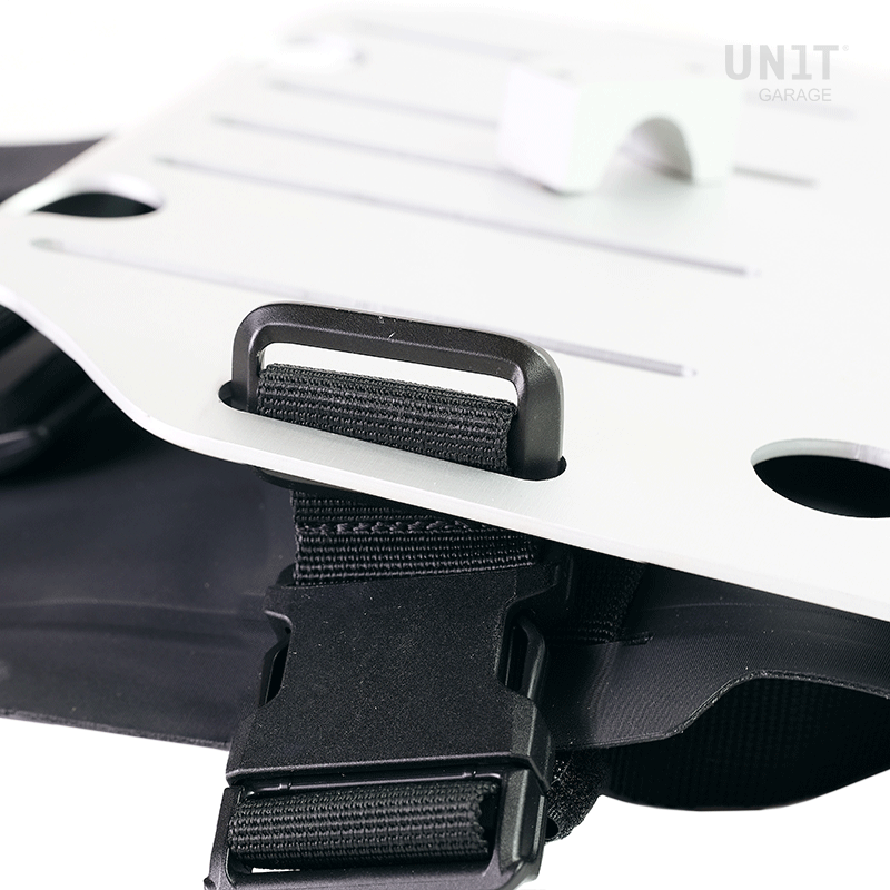 調整可能なハイパロンフロントとクイックカップリングを備えたアルミニウムバッグホルダー