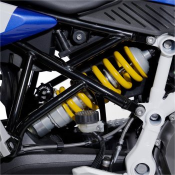 オーリンズ S46DR1B リアショックアブソーバー、BMW F450GS 2026年以降モデル用（ハイバージョン +20mm）