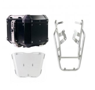 36L アルミニウム製 Atlas トップケース + NineT リアラゲッジラック (パッセンジャーハンドル付き)