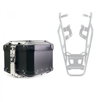 Atlas 44L アルミトップケース（BMWシステム用） + NineT トップケース用ラゲッジラック ATL4_BL