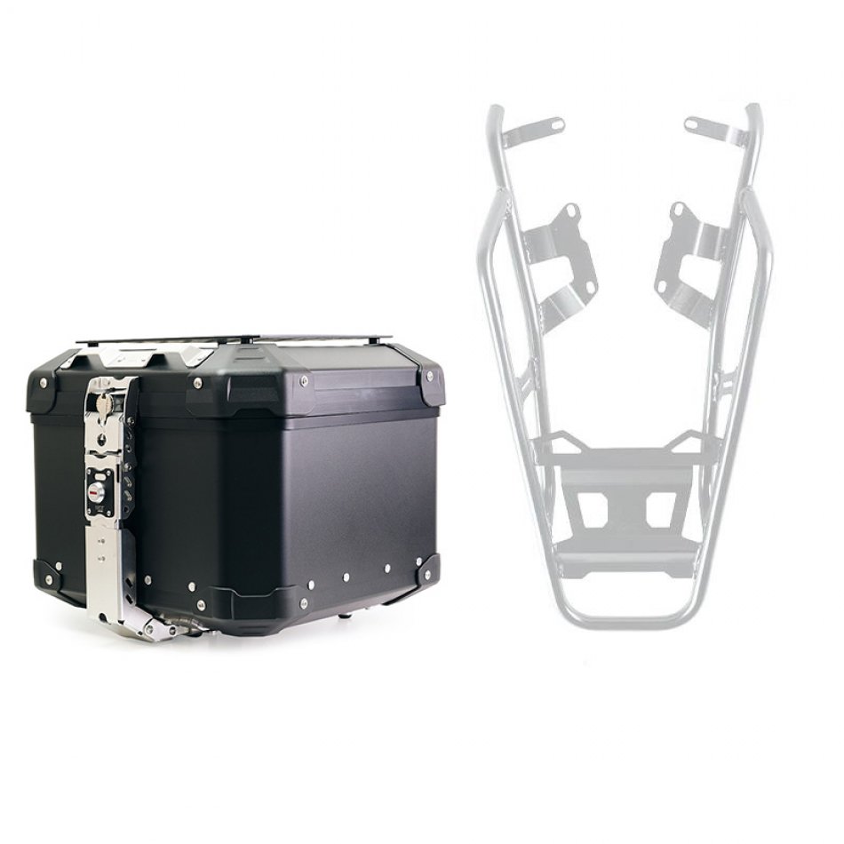 Atlas 44L アルミトップケース（BMWシステム用） + NineT トップケース用ラゲッジラック ATL4_BL