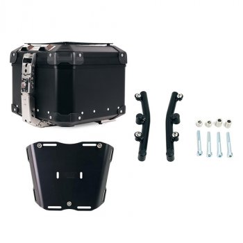 アトラス 44L ユニバーサル アルミニウム トップケース + HusqvarnaNorden901プレートサポート付きAtlasトップケース用