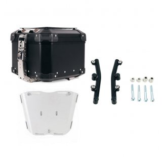 アトラス 44L ユニバーサル アルミニウム トップケース + HusqvarnaNorden901プレートサポート付きAtlasトップケース用