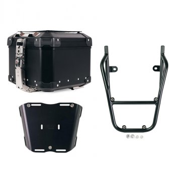 アトラス 44L ユニバーサル アルミニウム トップケース + BMW CE 02 荷物ラック（乗客用ハンドル付き）