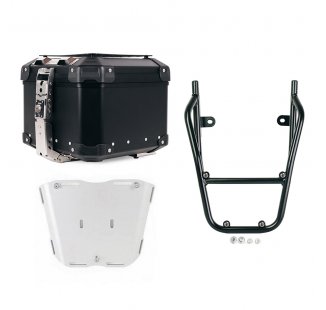 アトラス 44L ユニバーサル アルミニウム トップケース + BMW CE 02 荷物ラック（乗客用ハンドル付き）