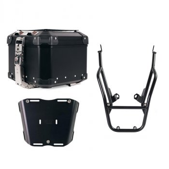 アトラス 44L ユニバーサル アルミニウム トップケース + 助手席ハンドル付き荷物ラック BMW F900GS