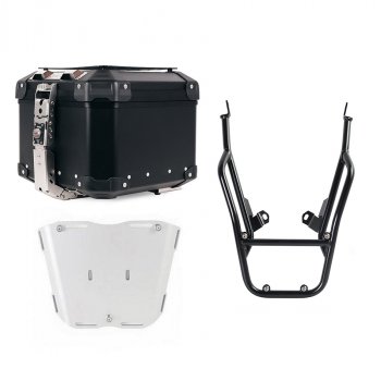 アトラス 44L ユニバーサル アルミニウム トップケース + 助手席ハンドル付き荷物ラック BMW F900GS