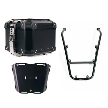アトラス 44L ユニバーサル アルミニウム トップケース + 助手席ハンドル付きラゲッジラック BMW R12
