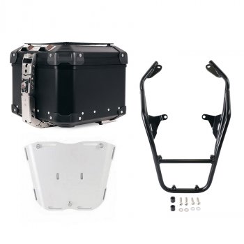 アトラス 44L ユニバーサル アルミニウム トップケース + 助手席ハンドル付きラゲッジラック BMW R12 G/S