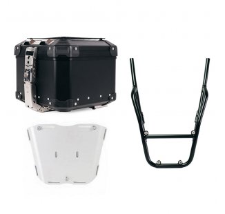 アトラス 44L ユニバーサル アルミニウム トップケース + 助手席ハンドル付きラゲッジラック ホンダ GB350S