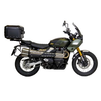 アトラス 44L ユニバーサル アルミニウム トップケース + リアキャリア（パッセンジャーハンドル付き）トライアンフ ストリートスクランブラー900（2026年以降モデル）