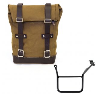 キャンバスバッグ 10L-14L + BMW F900GS フレーム 左