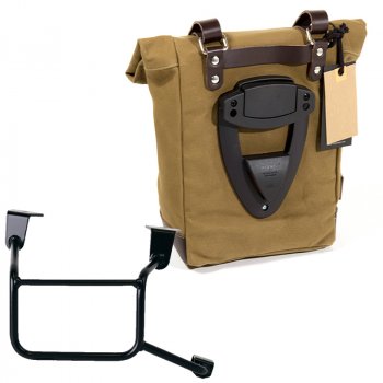 キャンバスバッグ 10L-14L + ホンダCRF1100Lアフリカツイン＆アドベンチャースポーツフレーム（2024年以降）右