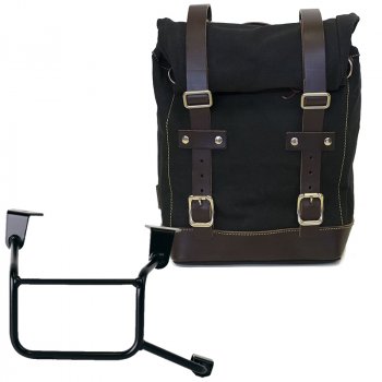 キャンバスバッグ 10L-14L + ホンダCRF1100Lアフリカツイン＆アドベンチャースポーツフレーム（2024年以降）右