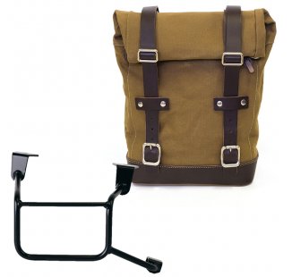 キャンバスバッグ 10L-14L + ホンダCRF1100Lアフリカツイン＆アドベンチャースポーツフレーム（2024年以降）右