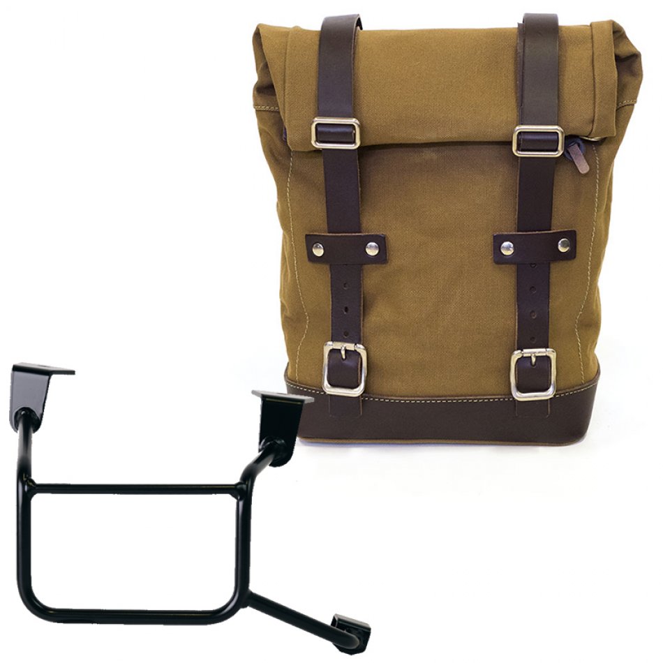 キャンバスバッグ 10L-14L + ホンダCRF1100Lアフリカツイン＆アドベンチャースポーツフレーム（2024年以降）右