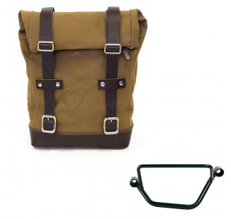 キャンバスバッグ 10L-14L + ホンダ GB350S フレーム 左