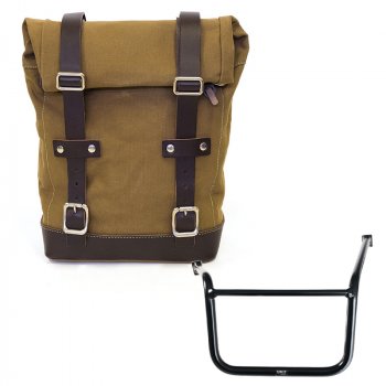 キャンバスバッグ 10L-14L + Moto Guzzi V85 TT フレーム (2024 年以降) 左