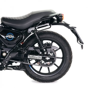 キャンバスバッグ 10L-14L + ロイヤルエンフィールド Hunter 350 左フレーム