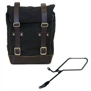 キャンバスバッグ 10L-14L + トライアンフ ボンネビル ボバー 左フレーム