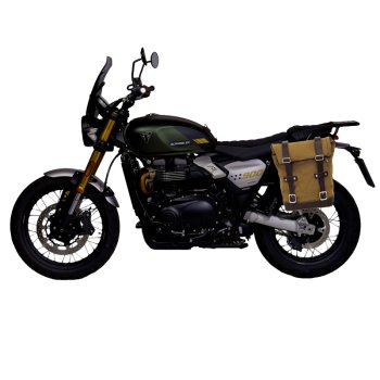キャンバスバッグ 10L-14L + トライアンフ ストリートスクランブラー900（2026年以降）左フレーム