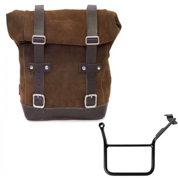 レザークラストバッグ 10L-14L + BMW F900GS フレーム 左