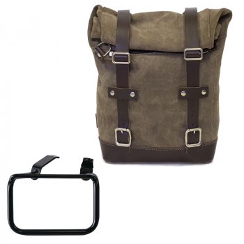 レザークラストバッグ 10L-14L + BMW R12 G/S フレーム右