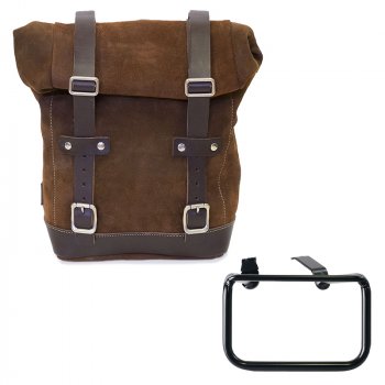 レザークラストバッグ 10L-14L + BMW R12 G/S フレーム 左