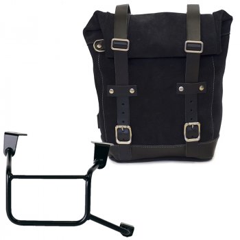 レザークラストバッグ 10L-14L + ホンダCRF1100Lアフリカツイン＆アドベンチャースポーツフレーム（2024年以降）右