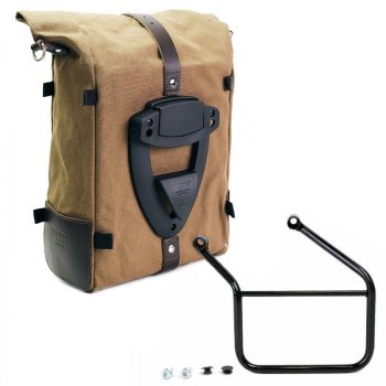 ピュアキャンバスサイドバッグ + ホンダ CL フレーム左