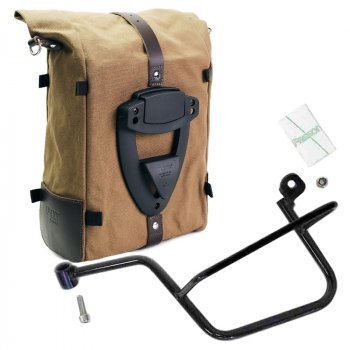 ピュアキャンバスサイドバッグ + モトグッツィ V7 左フレーム