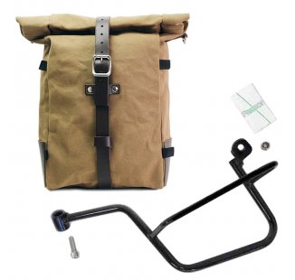 ピュアキャンバスサイドバッグ + モトグッツィ V7 左フレーム