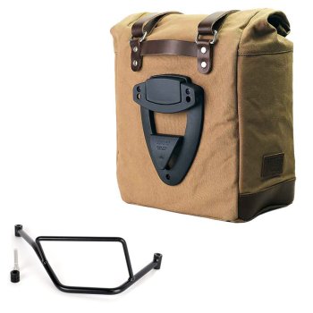 キャンバス22L-30Lのスクラムパニエ + BMW F450GS フレーム右