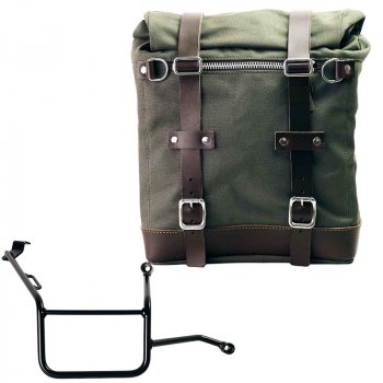 キャンバス22L-30Lのスクラムパニエ + BMW F900GS フレーム右