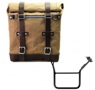 キャンバス22L-30Lのスクラムパニエ + BMW F900GS フレーム 左