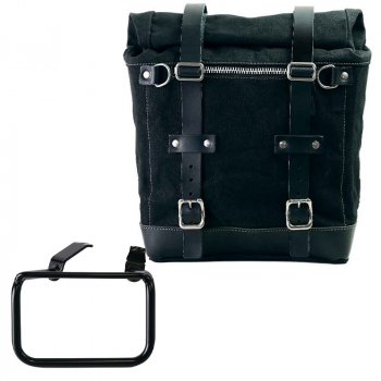 キャンバス22L-30Lのスクラムパニエ + BMW R12 G/S フレーム右