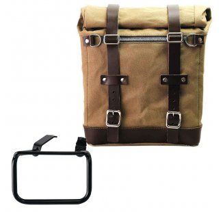 キャンバス22L-30Lのスクラムパニエ + BMW R12 G/S フレーム右