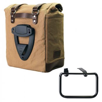 キャンバス22L-30Lのスクラムパニエ + BMW R12 G/S フレーム 左