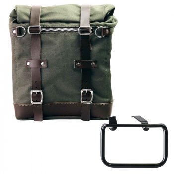 キャンバス22L-30Lのスクラムパニエ + BMW R12 G/S フレーム 左