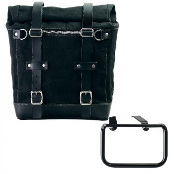 キャンバス22L-30Lのスクラムパニエ + BMW R12 G/S フレーム 左