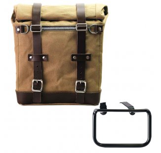 キャンバス22L-30Lのスクラムパニエ + BMW R12 G/S フレーム 左