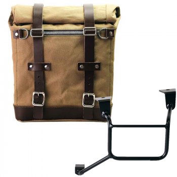 キャンバス22L-30Lのスクラムパニエ + ホンダCRF1100Lアフリカツイン＆アドベンチャースポーツフレーム（2024年以降）左