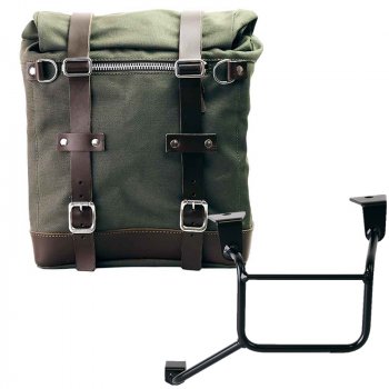 キャンバス22L-30Lのスクラムパニエ + ホンダCRF1100Lアフリカツイン＆アドベンチャースポーツフレーム（2024年以降）左