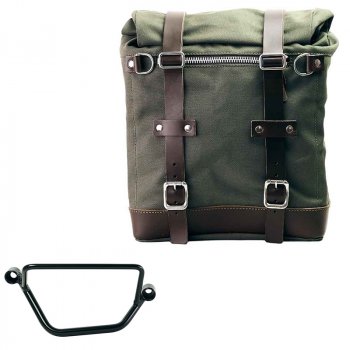 キャンバス22L-30Lのスクラムパニエ + ホンダ GB350S フレーム 右