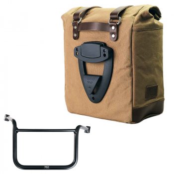 キャンバス22L-30Lのスクラムパニエ + Moto Guzzi V85 TT フレーム (2024 以降) 右