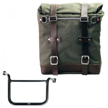 キャンバス22L-30Lのスクラムパニエ + Moto Guzzi V85 TT フレーム (2024 以降) 右