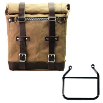 キャンバス22L-30Lのスクラムパニエ + トライアンフ スピード 400 & スクランブラー 400 X フレーム左