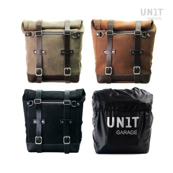 スプリットレザー22L-30Lのサイドバッグスクラム